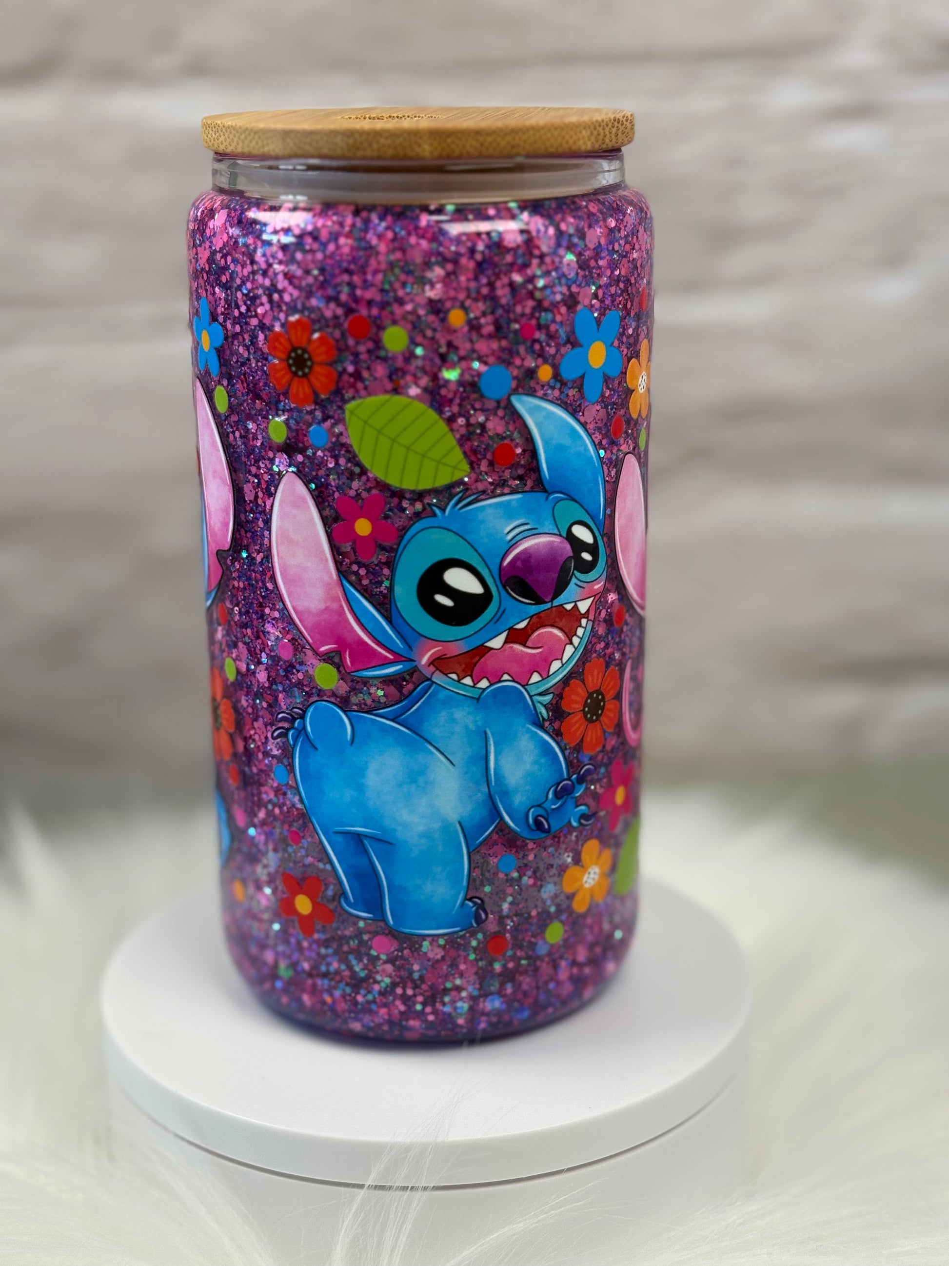 12oz Glass Snow Globe Suspended Flow