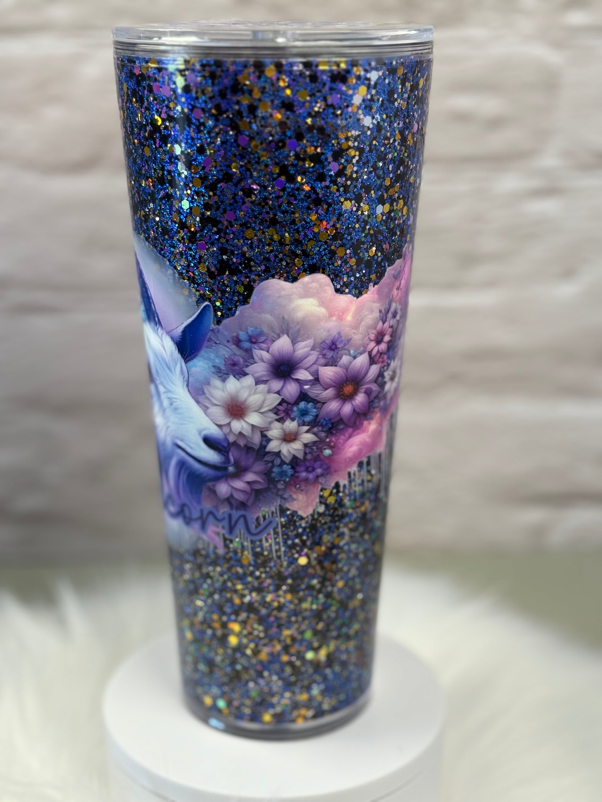24oz Acrylic Snow Globe Suspended Flow