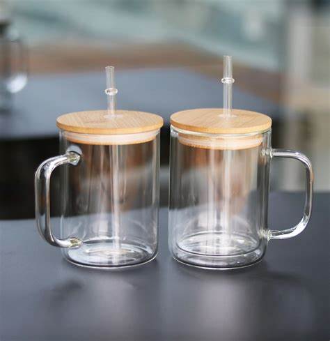 14oz Glass Snowglobe Coffee Mug
