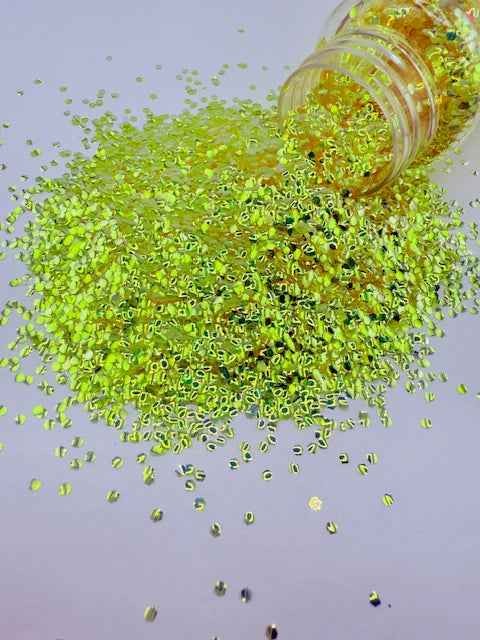 3D Bubble Glitter 16 - Yellow