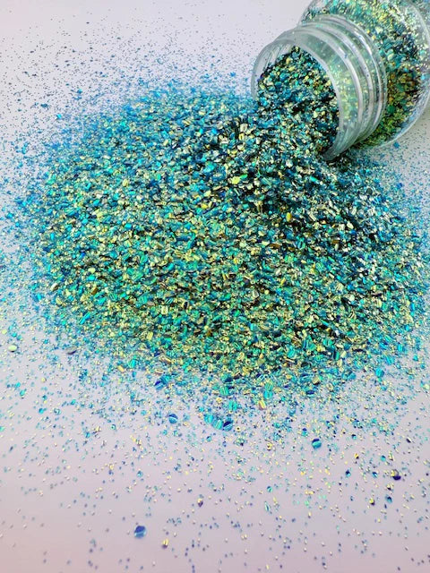 3D Bubble Glitter 22 - Teal