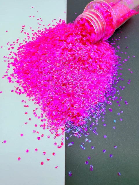 3D Bubble Glitter 23 - Iridescent Pink Purple