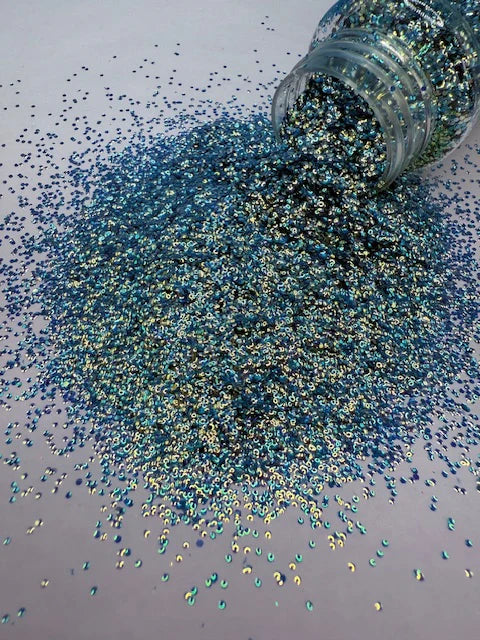 3D Bubble Glitter 7  - Blue