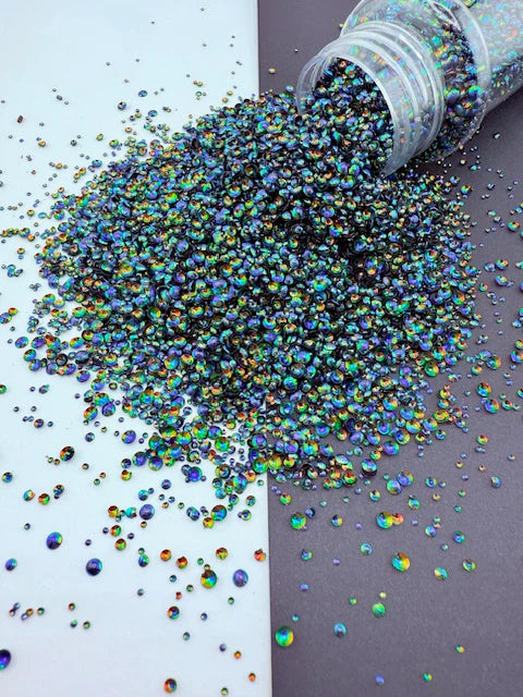 3D Pearl Glitter 11 - Blue Teal Orange Color Shift