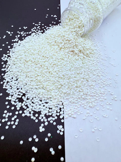 3D Pearl Glitter 15 - White Pearl