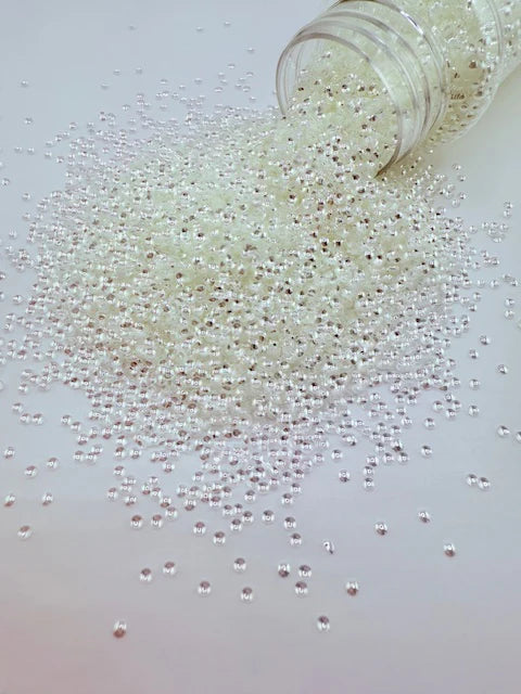 3D Pearl Glitter 2 - Pure White
