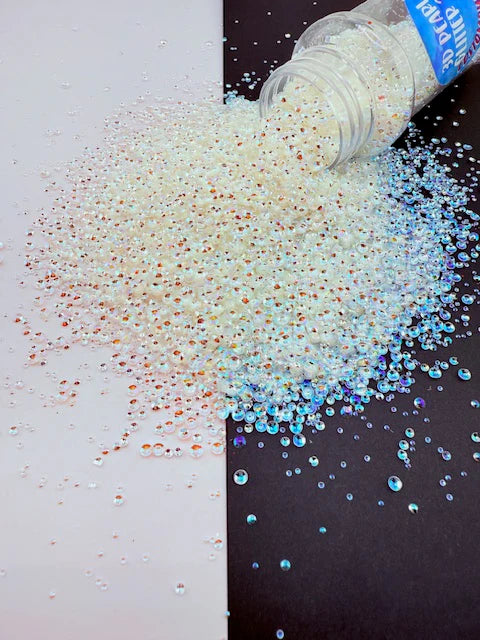 3D Pearl Glitter 20 - Iridescent White