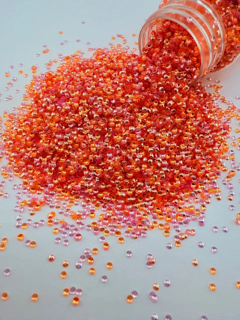 3D Pearl Glitter 4 - Purple and Orange