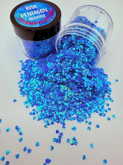 Blue Color Shift Pentagons