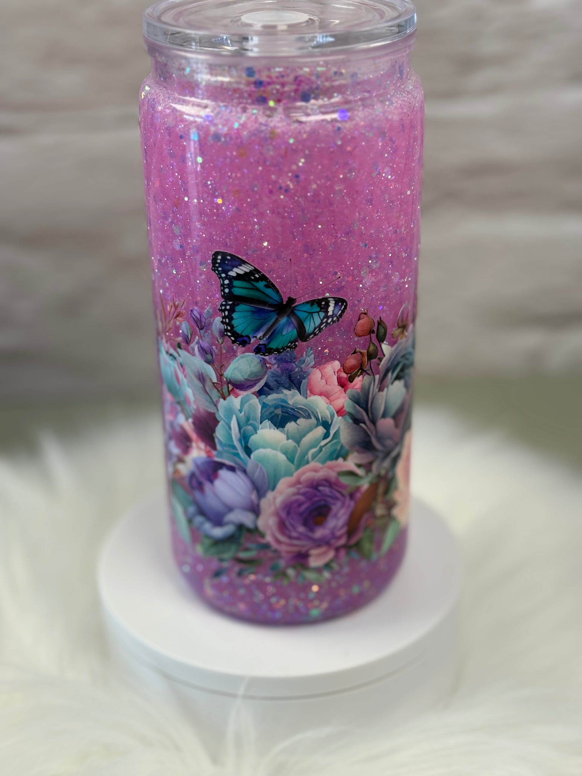 16oz Acrylic Snow Globe Slow Flow