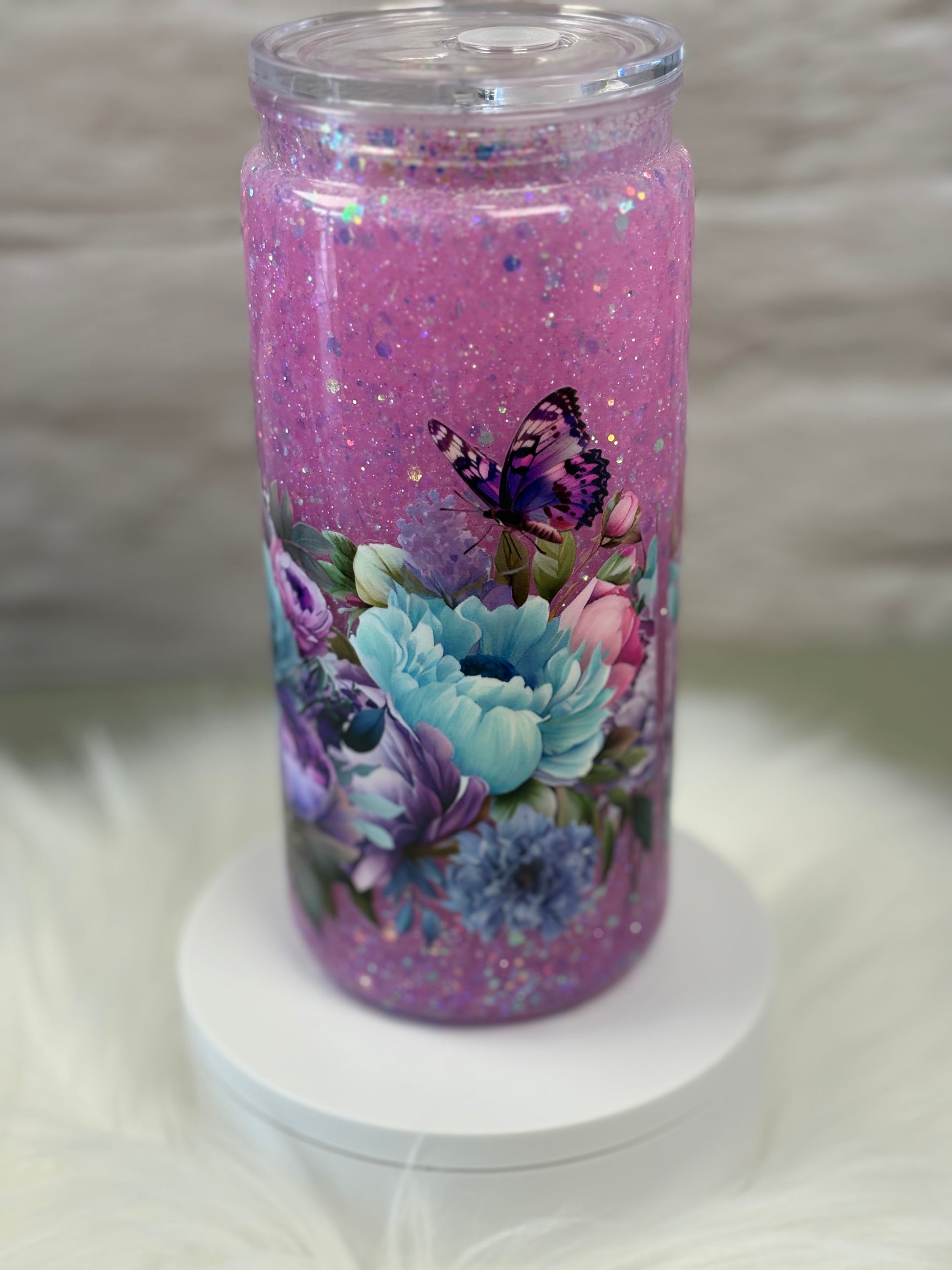 16oz Acrylic Snow Globe Slow Flow