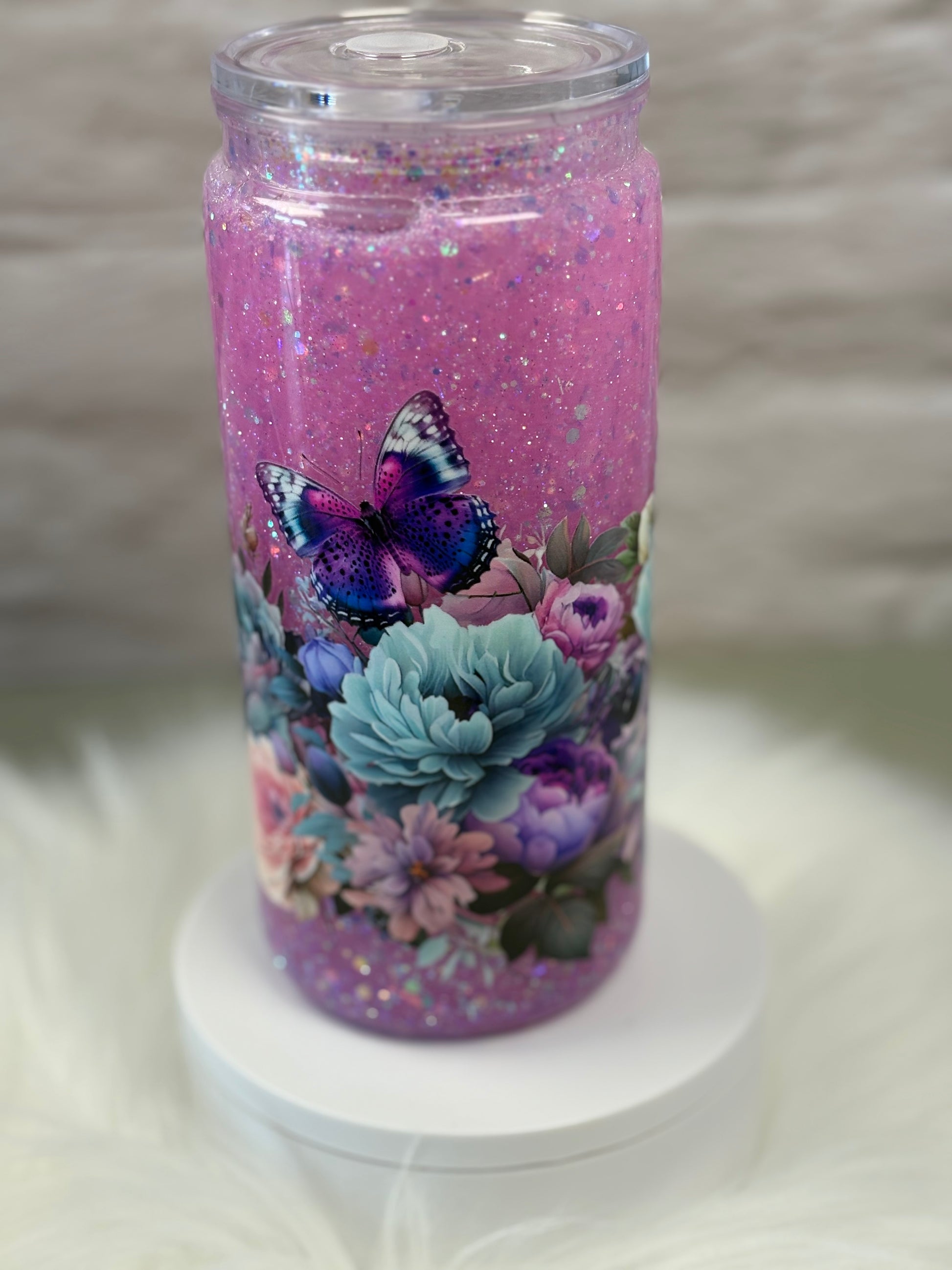 16oz Acrylic Snow Globe Slow Flow