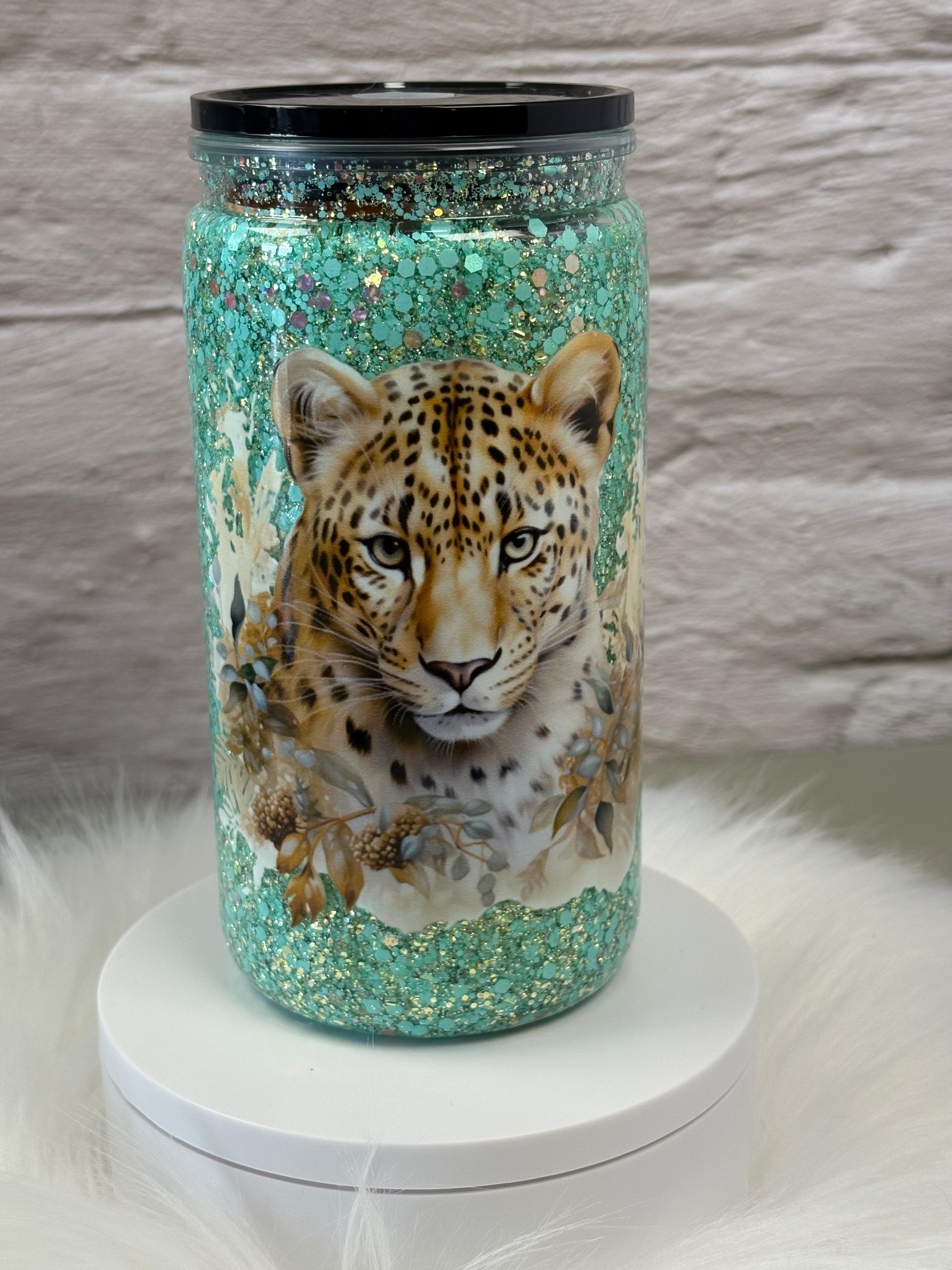 12oz Acrylic Snow Globe Suspended Flow
