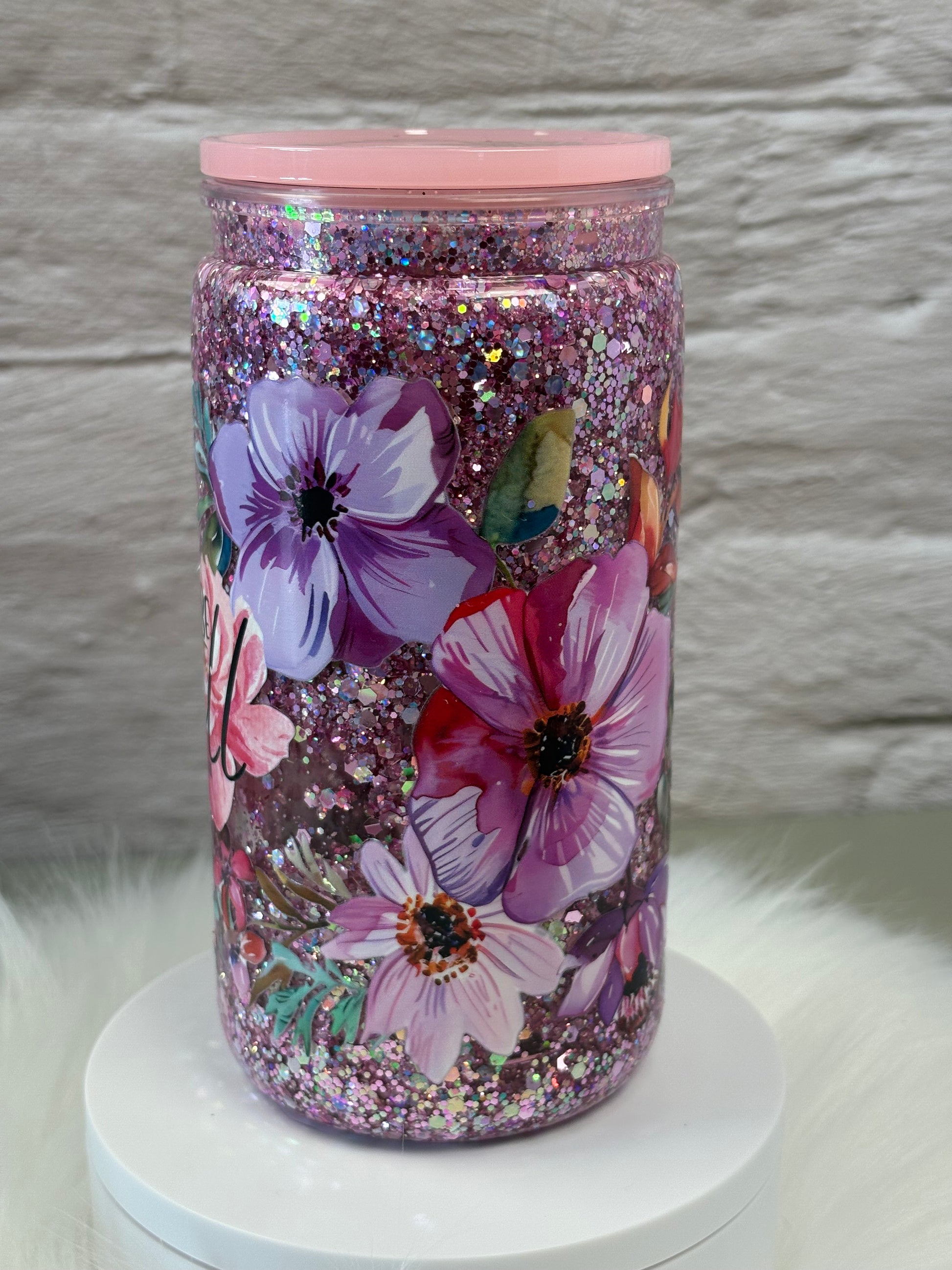 12oz Acrylic Snow Globe Slow Flow