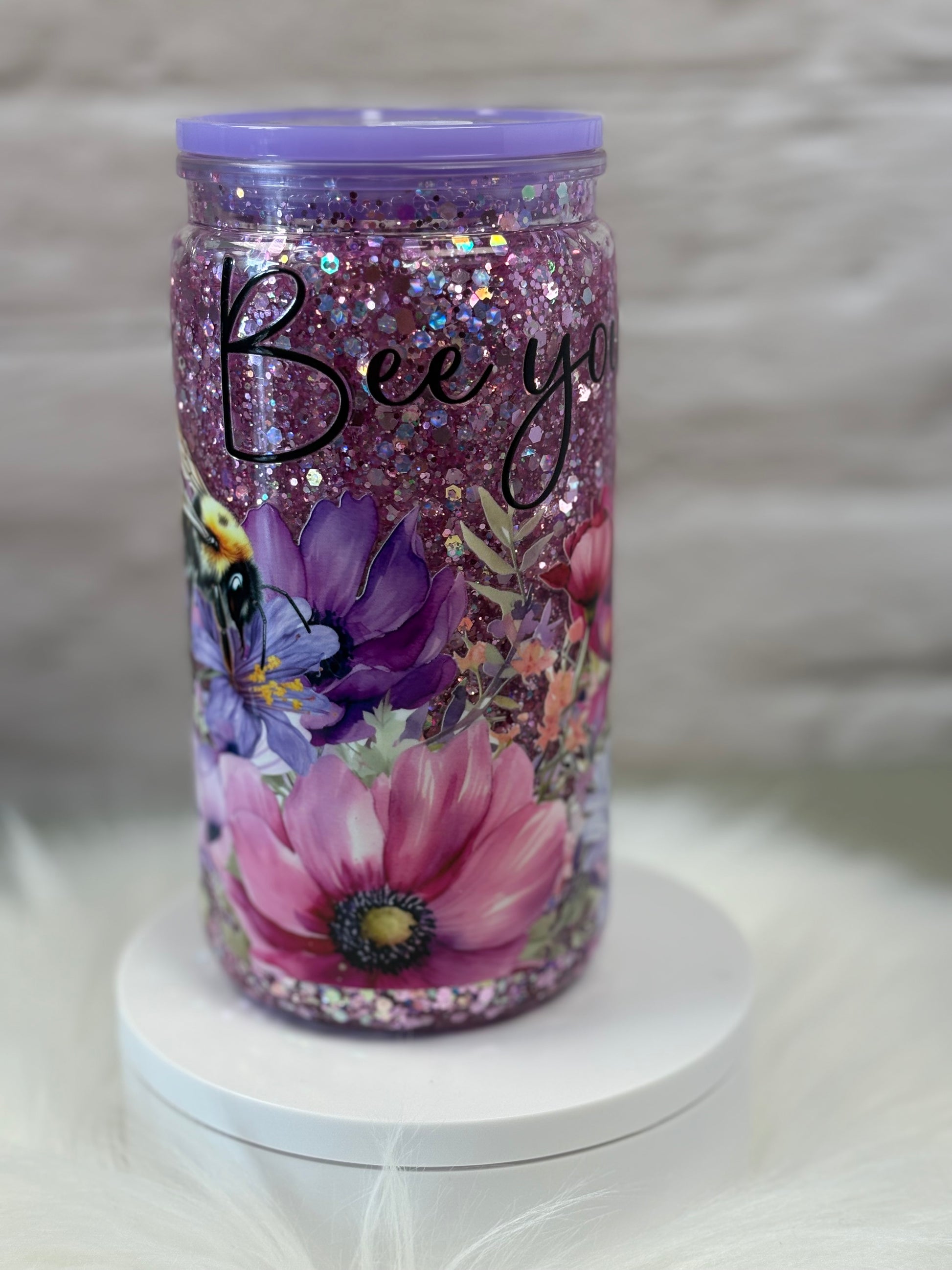 12oz Acrylic Snow Globe Slow Flow