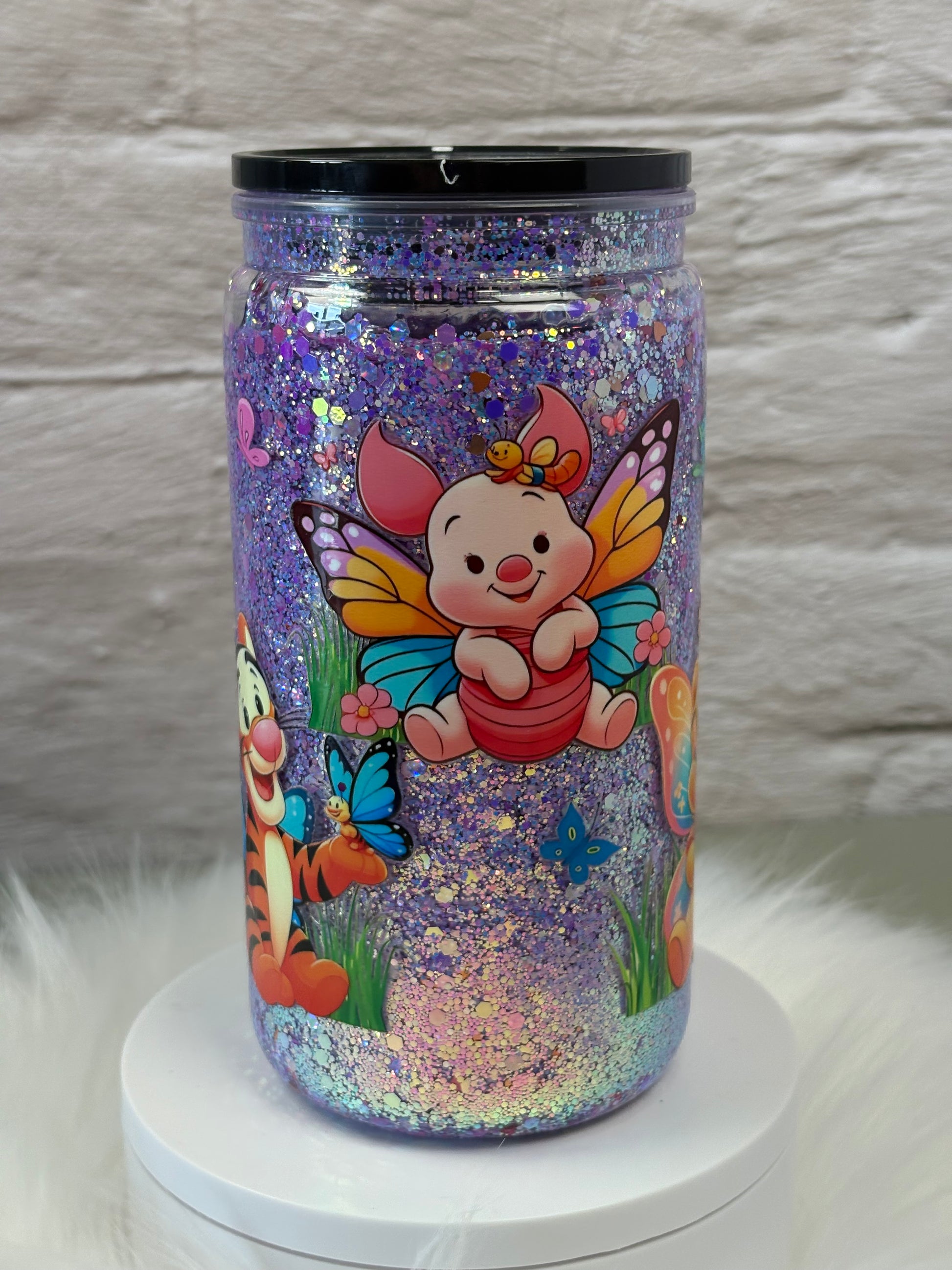 12oz Acrylic Snow Globe Suspended Flow
