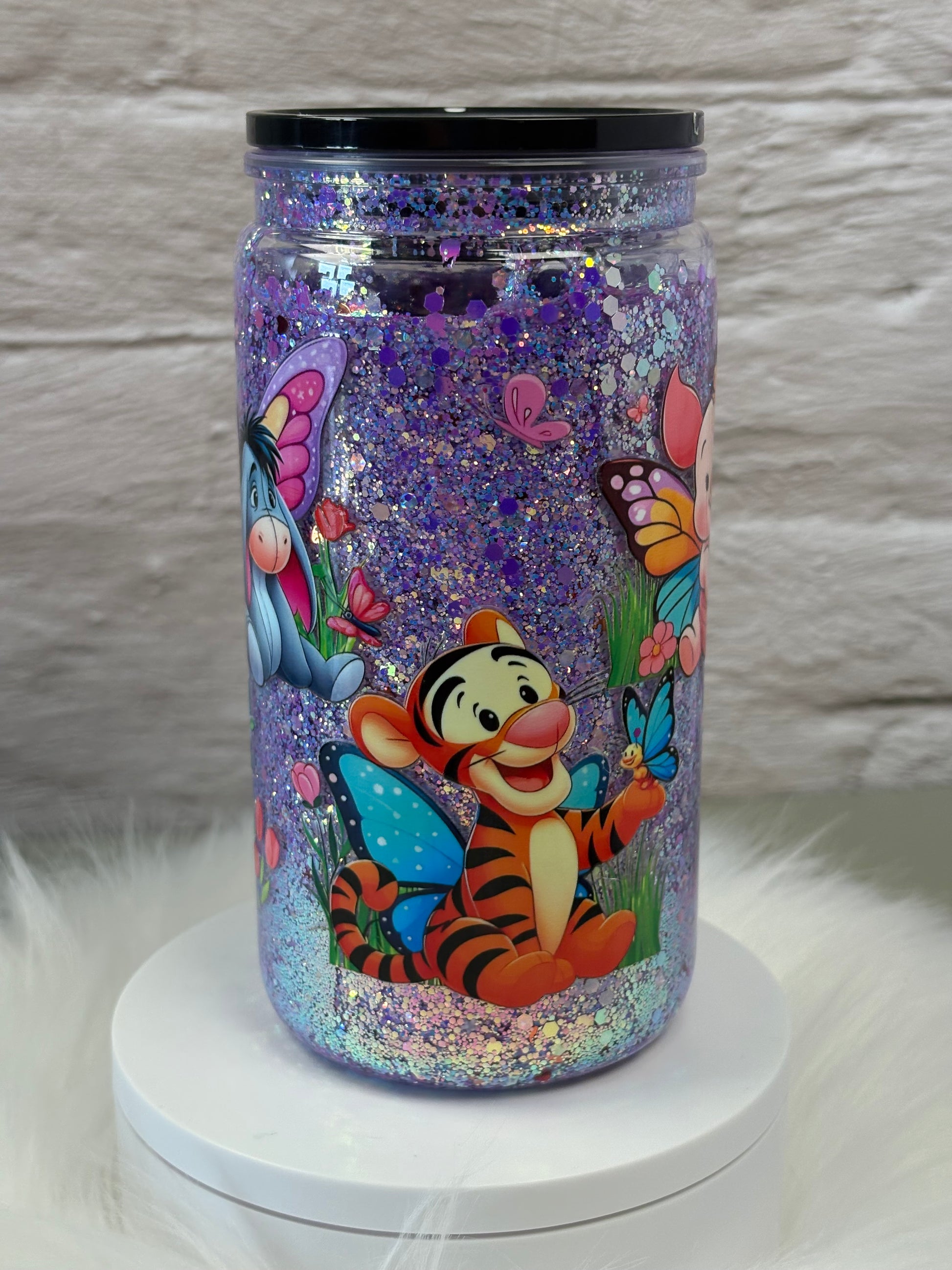 12oz Acrylic Snow Globe Suspended Flow