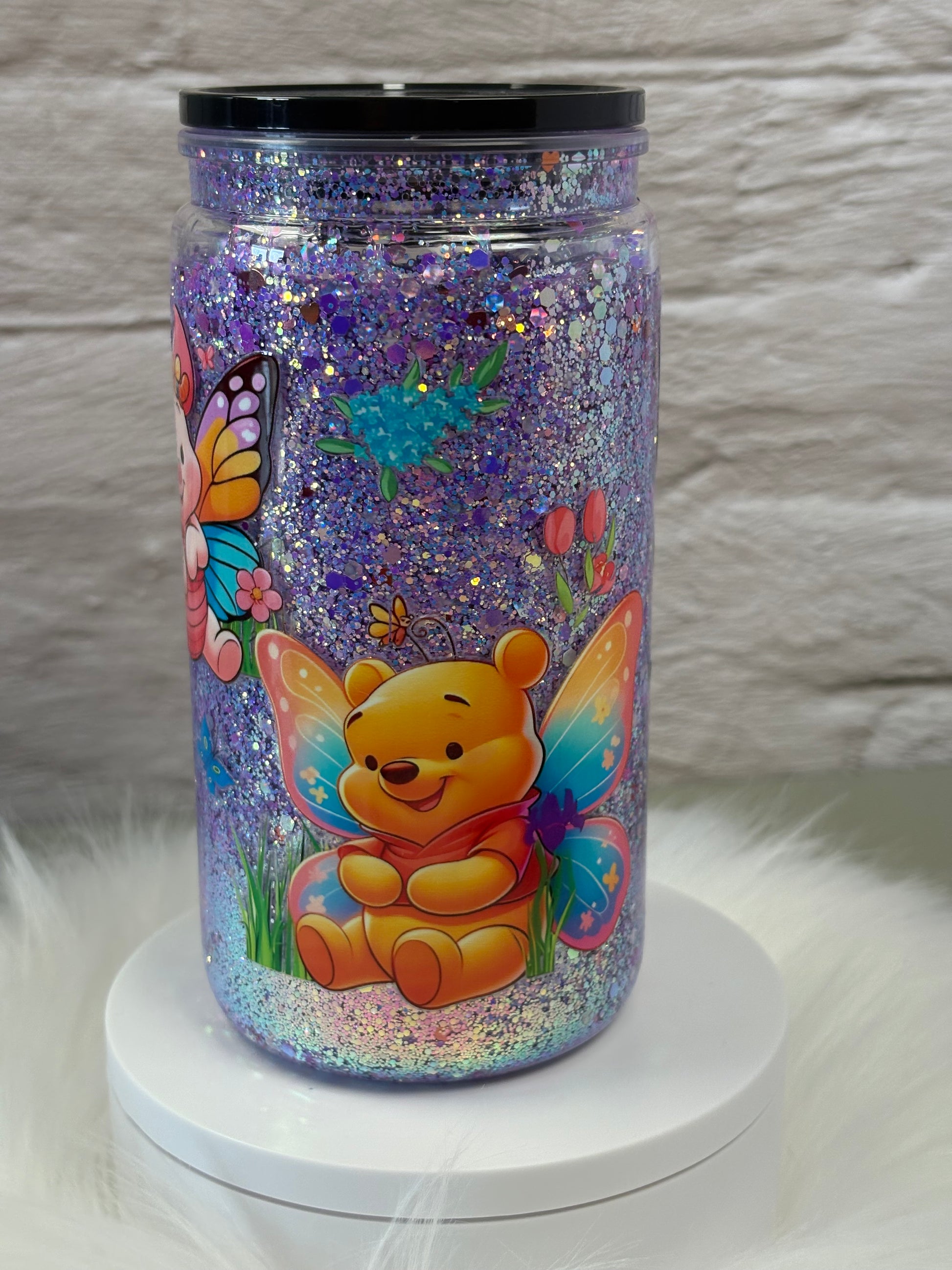 12oz Acrylic Snow Globe Suspended Flow
