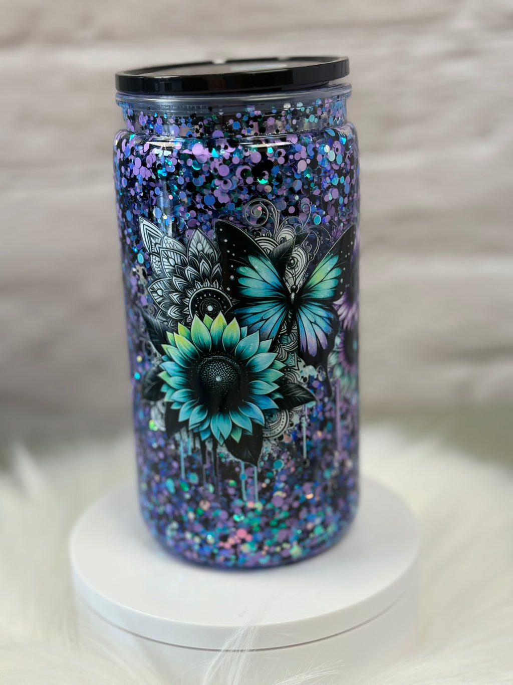 12oz Acrylic Snow Globe Slow Flow