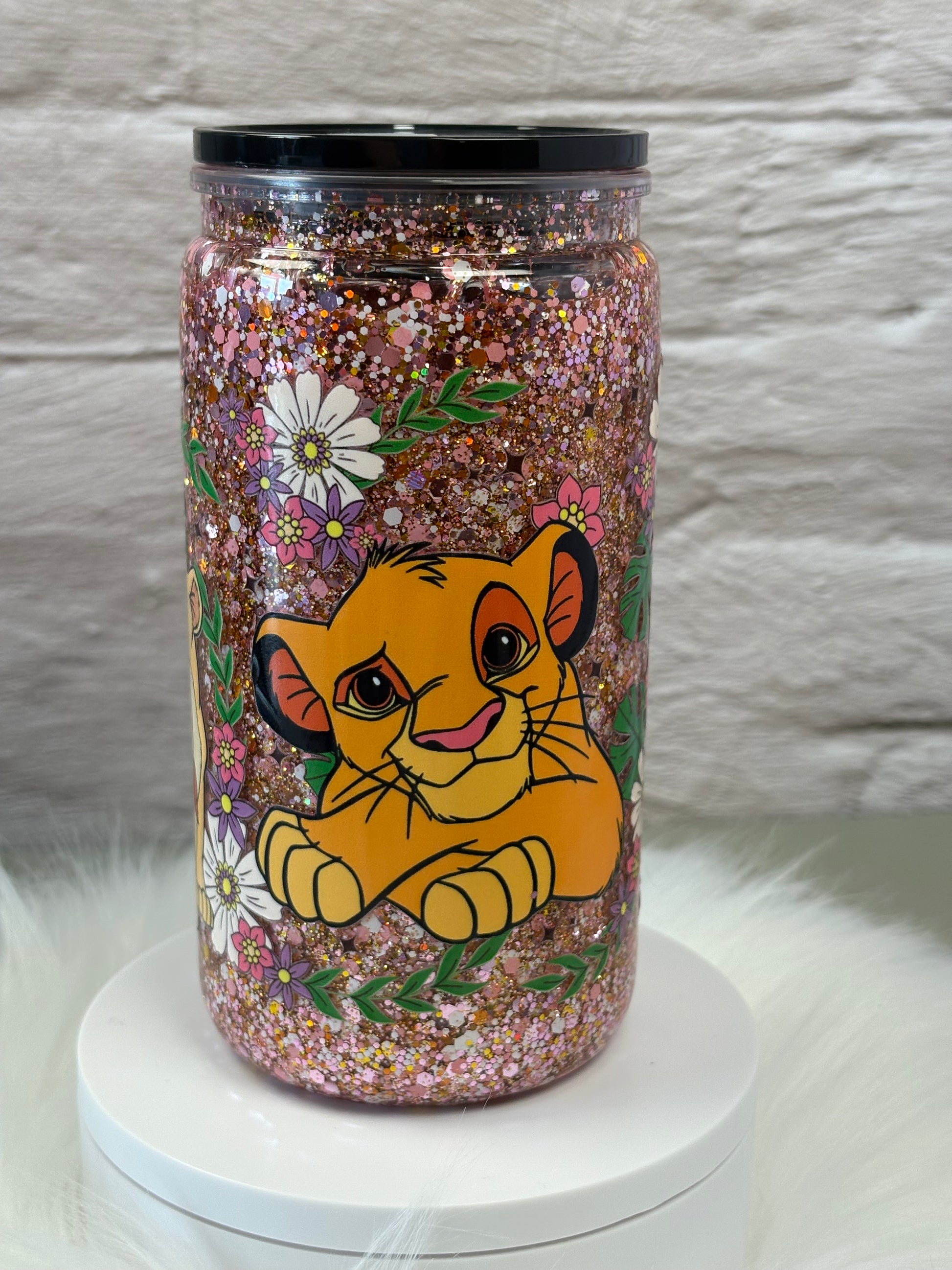 12oz Acrylic Snow Globe Suspended Flow