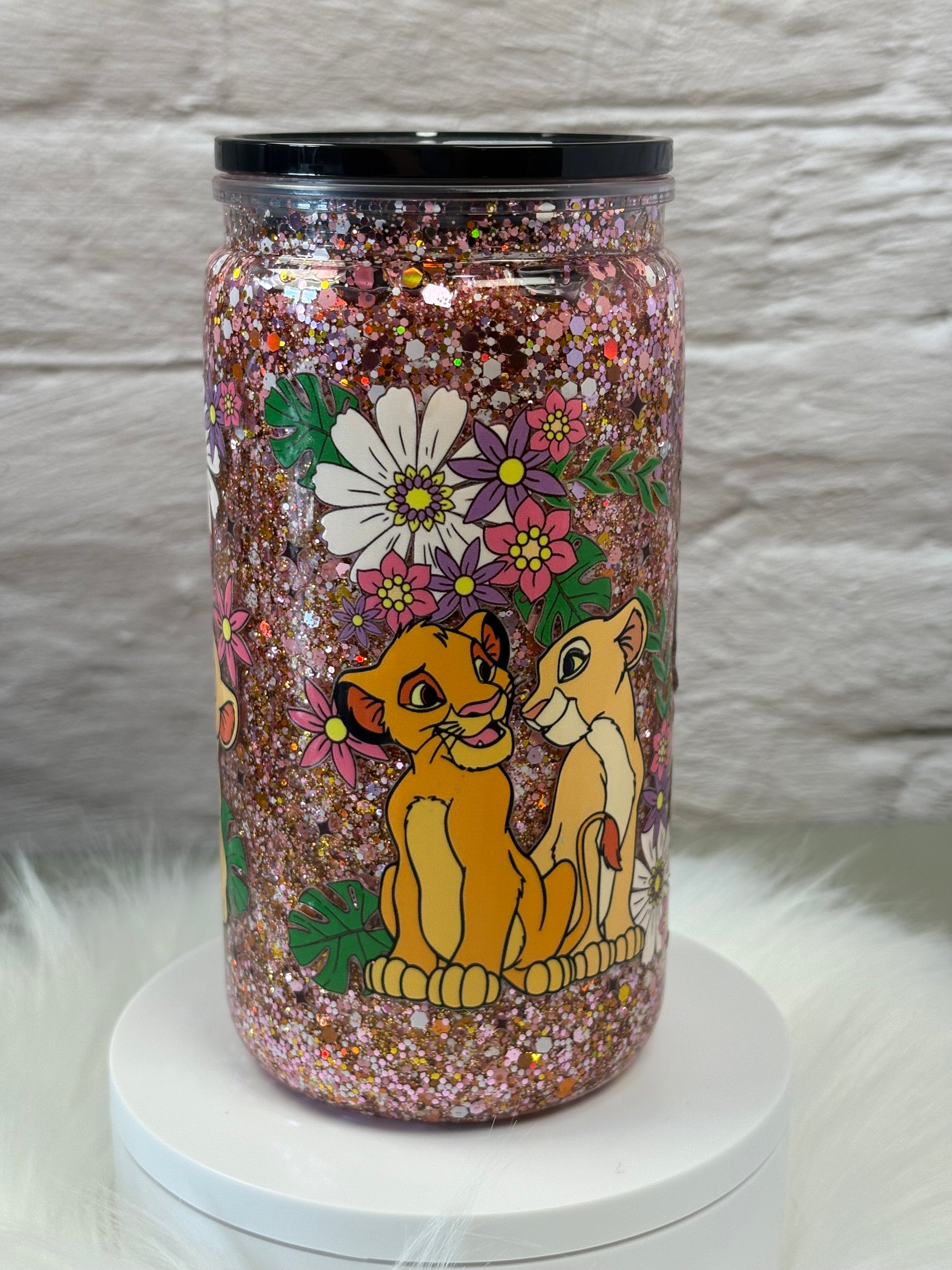 12oz Acrylic Snow Globe Suspended Flow