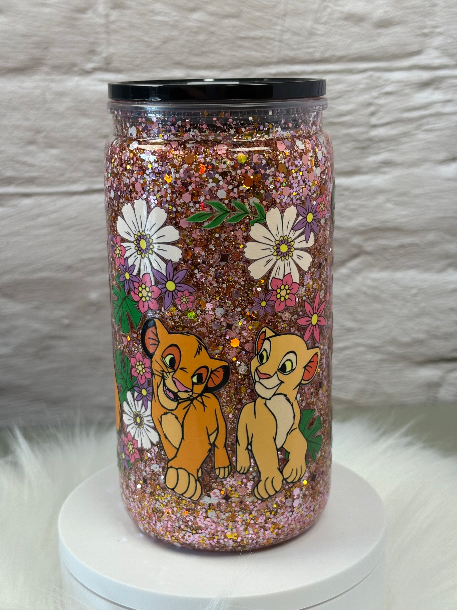 12oz Acrylic Snow Globe Suspended Flow