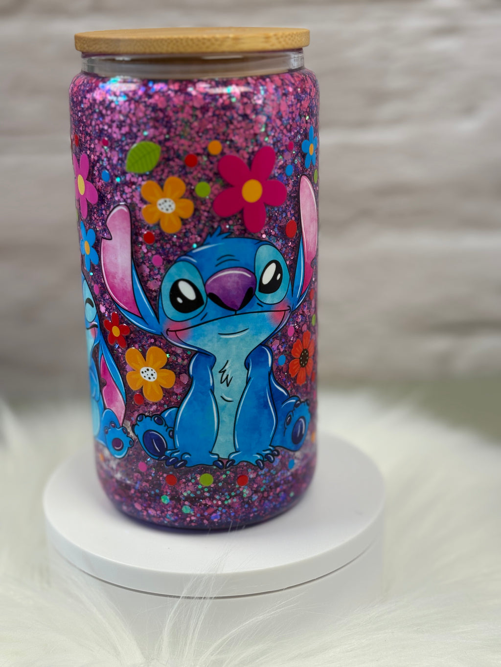 12oz Glass Snow Globe Suspended Flow