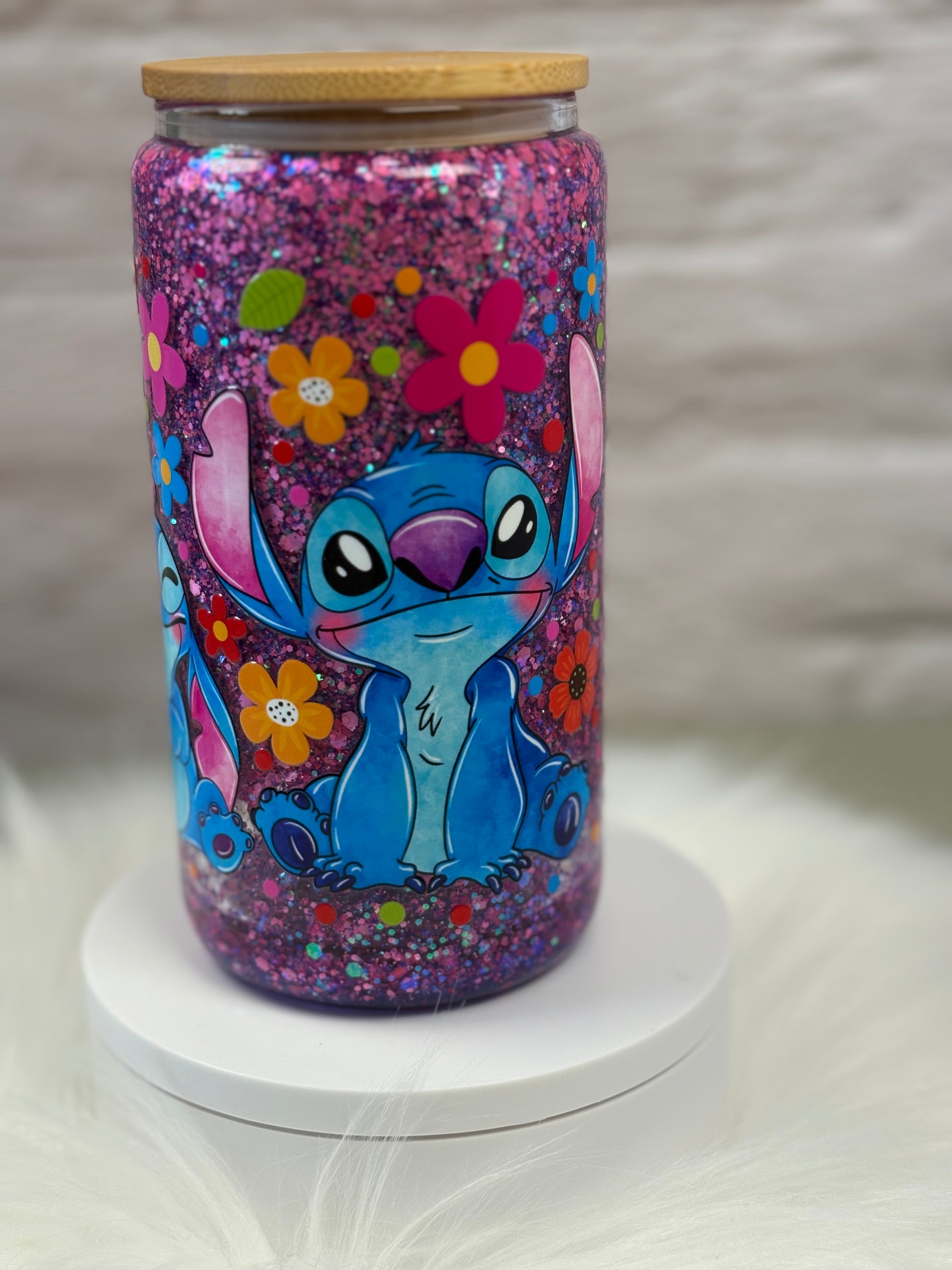 12oz Glass Snow Globe Suspended Flow