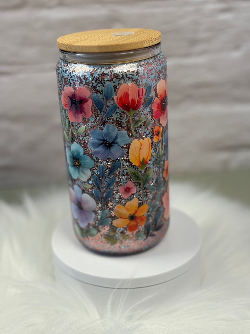 12oz Glass Snow Globe Suspended Flow