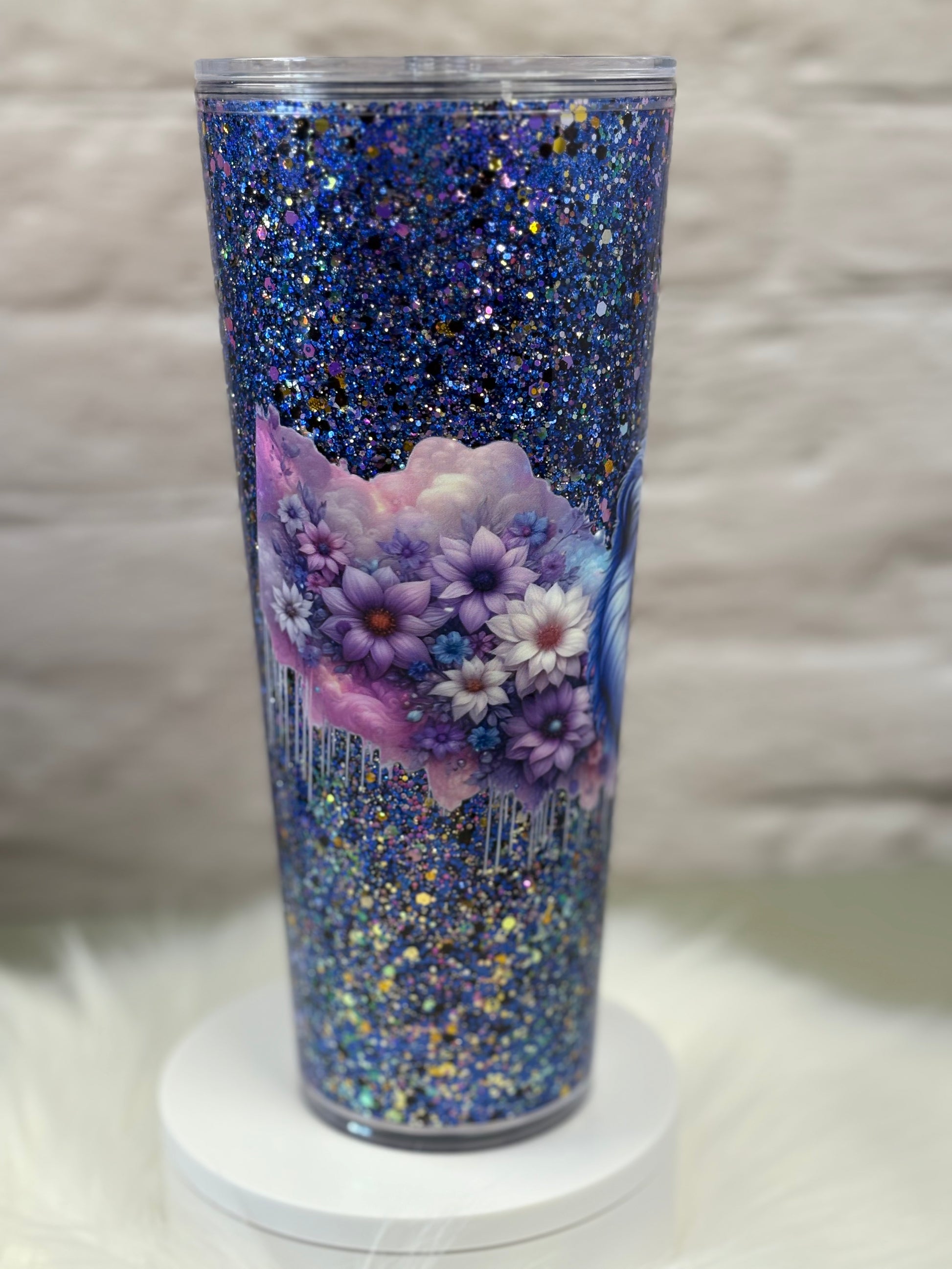24oz Acrylic Snow Globe Suspended Flow