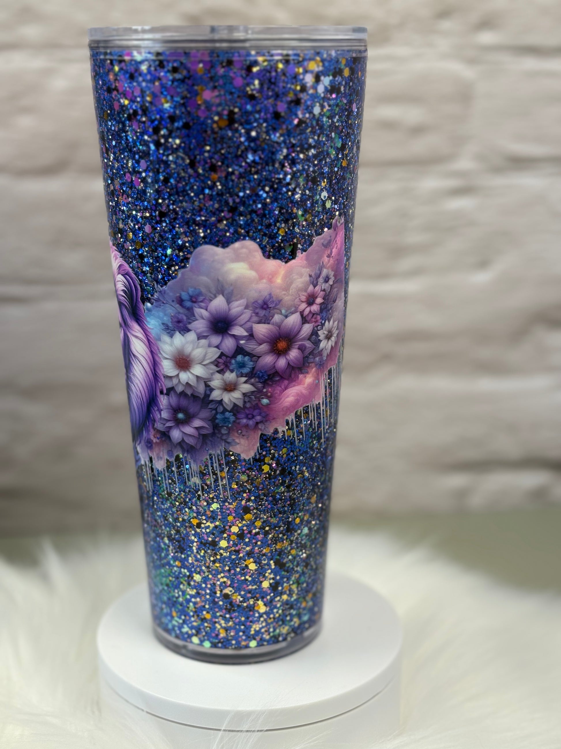 24oz Acrylic Snow Globe Suspended Flow