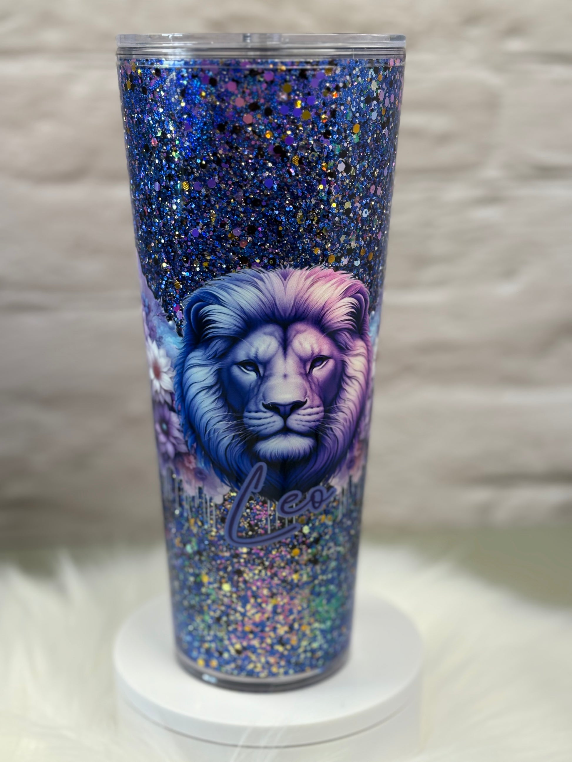 24oz Acrylic Snow Globe Suspended Flow