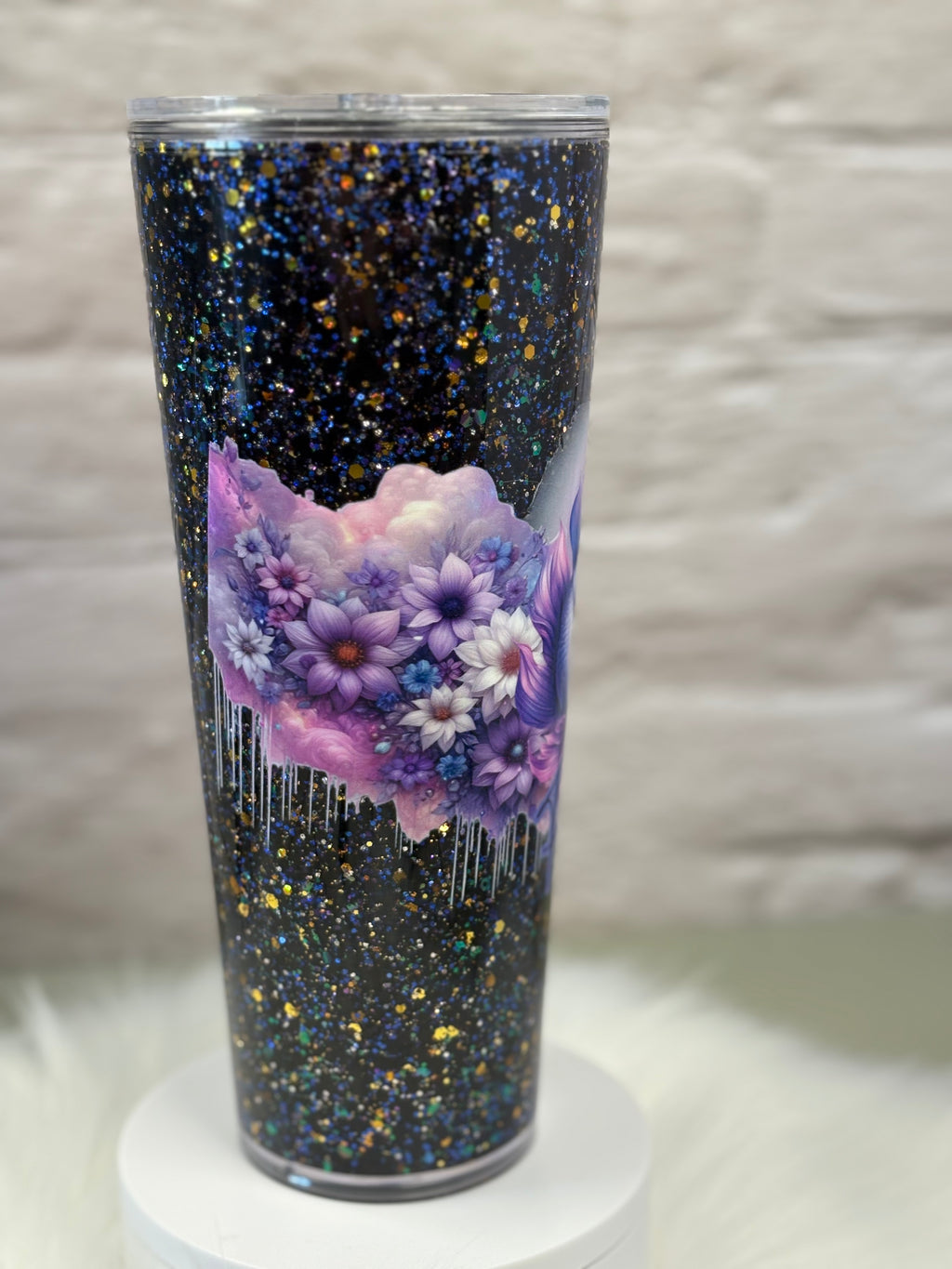 24oz Acrylic Snow Globe Suspended Flow