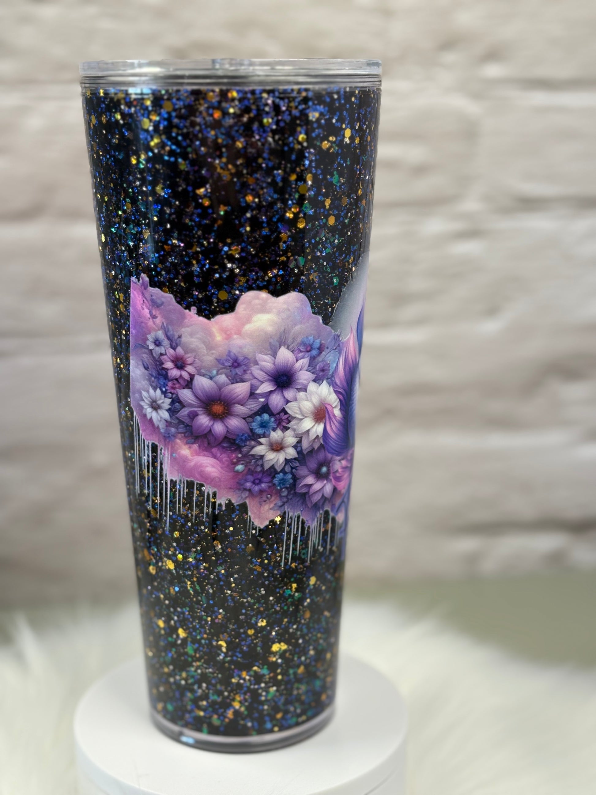 24oz Acrylic Snow Globe Suspended Flow