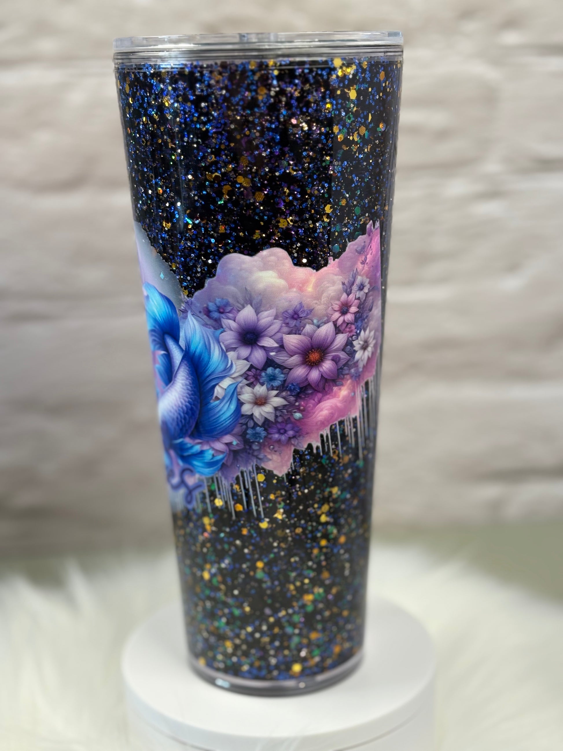 24oz Acrylic Snow Globe Suspended Flow