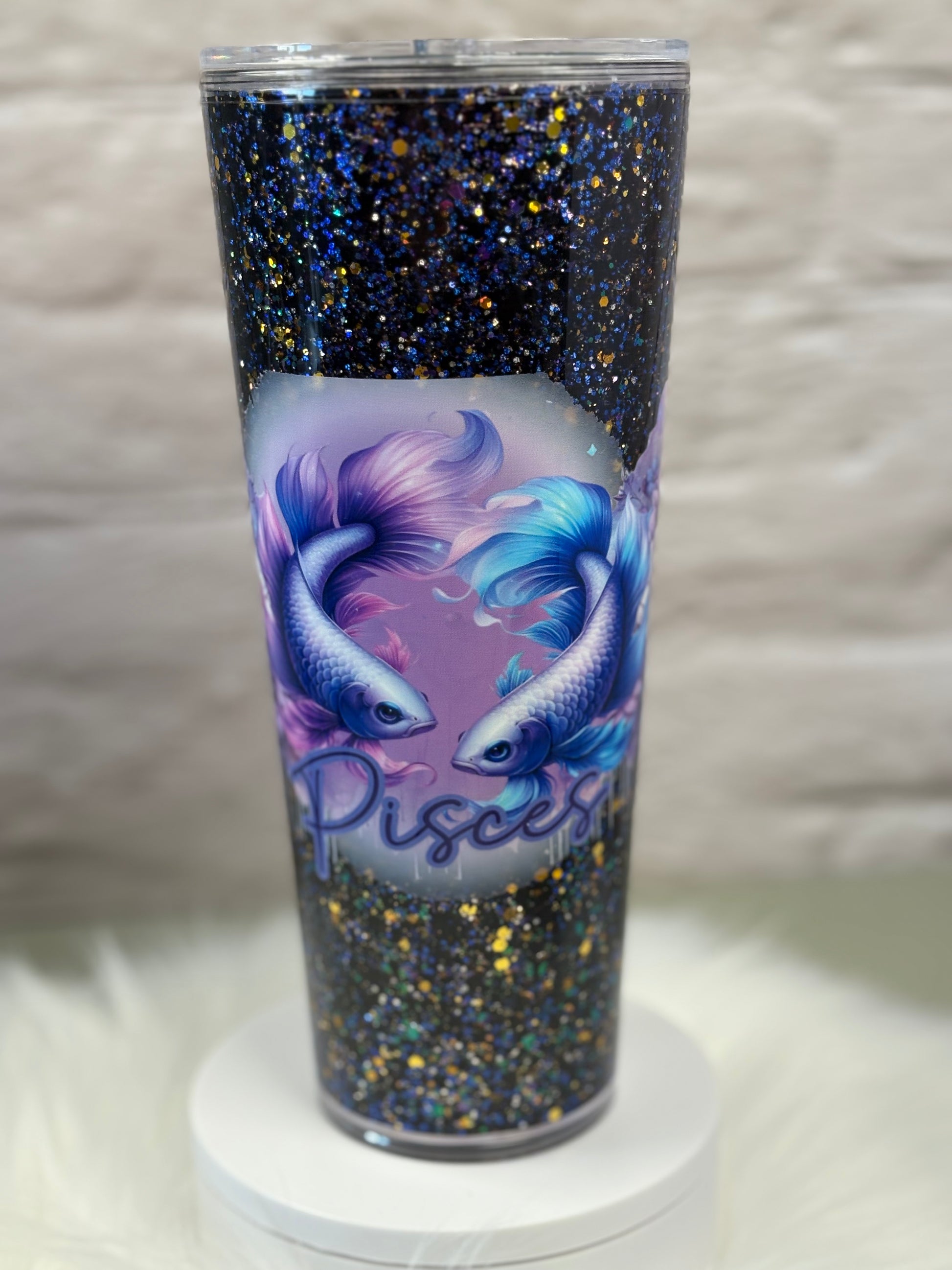 24oz Acrylic Snow Globe Suspended Flow
