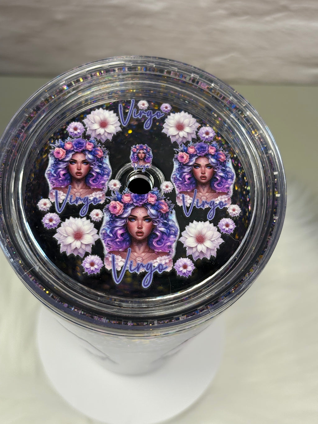 24oz Acrylic Snow Globe Suspended Flow
