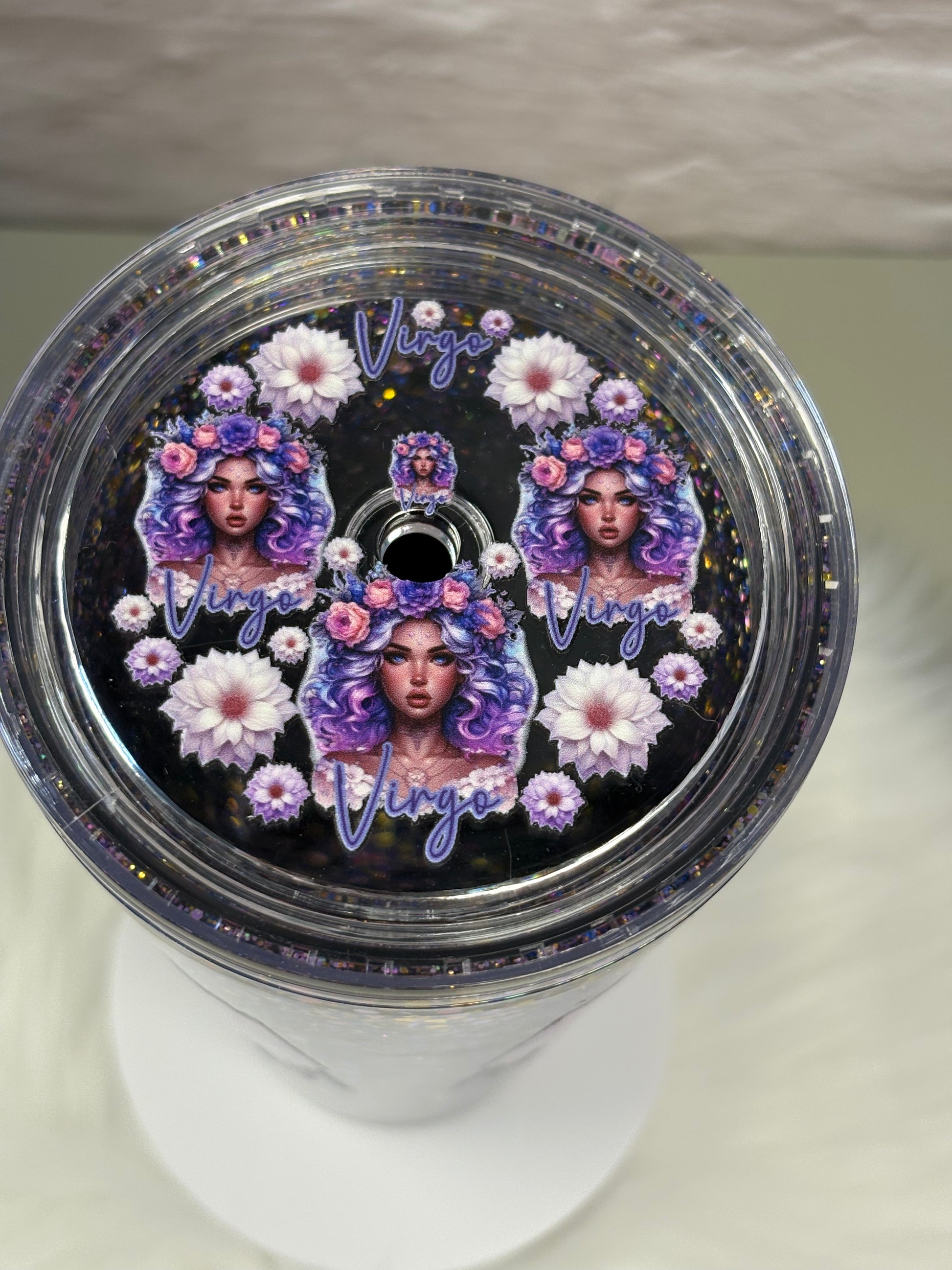 24oz Acrylic Snow Globe Suspended Flow