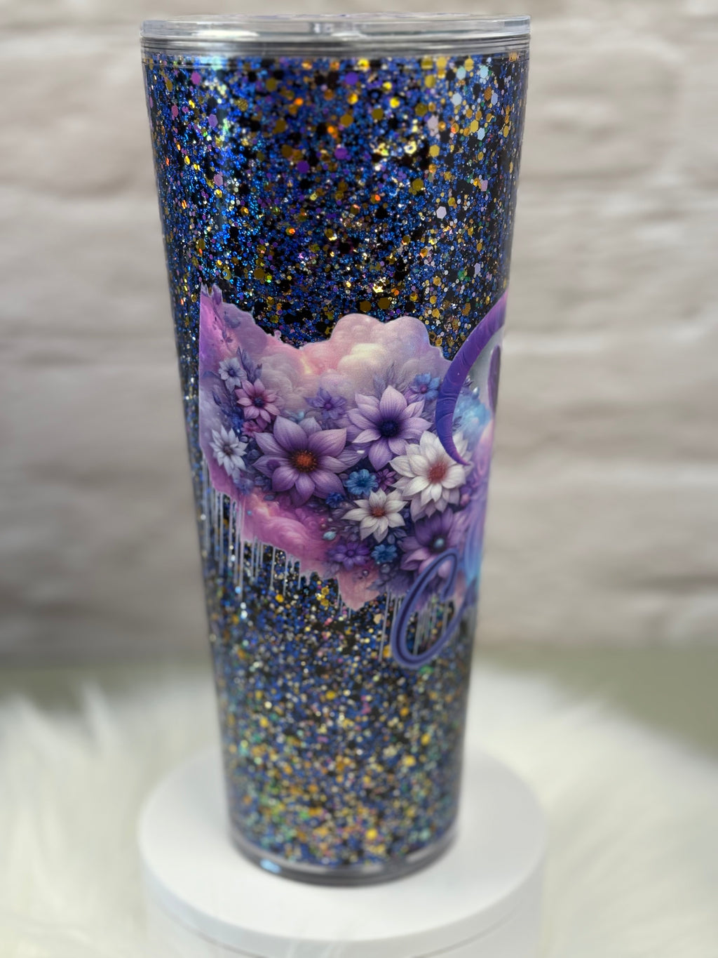 24oz Acrylic Snow Globe Suspended Flow