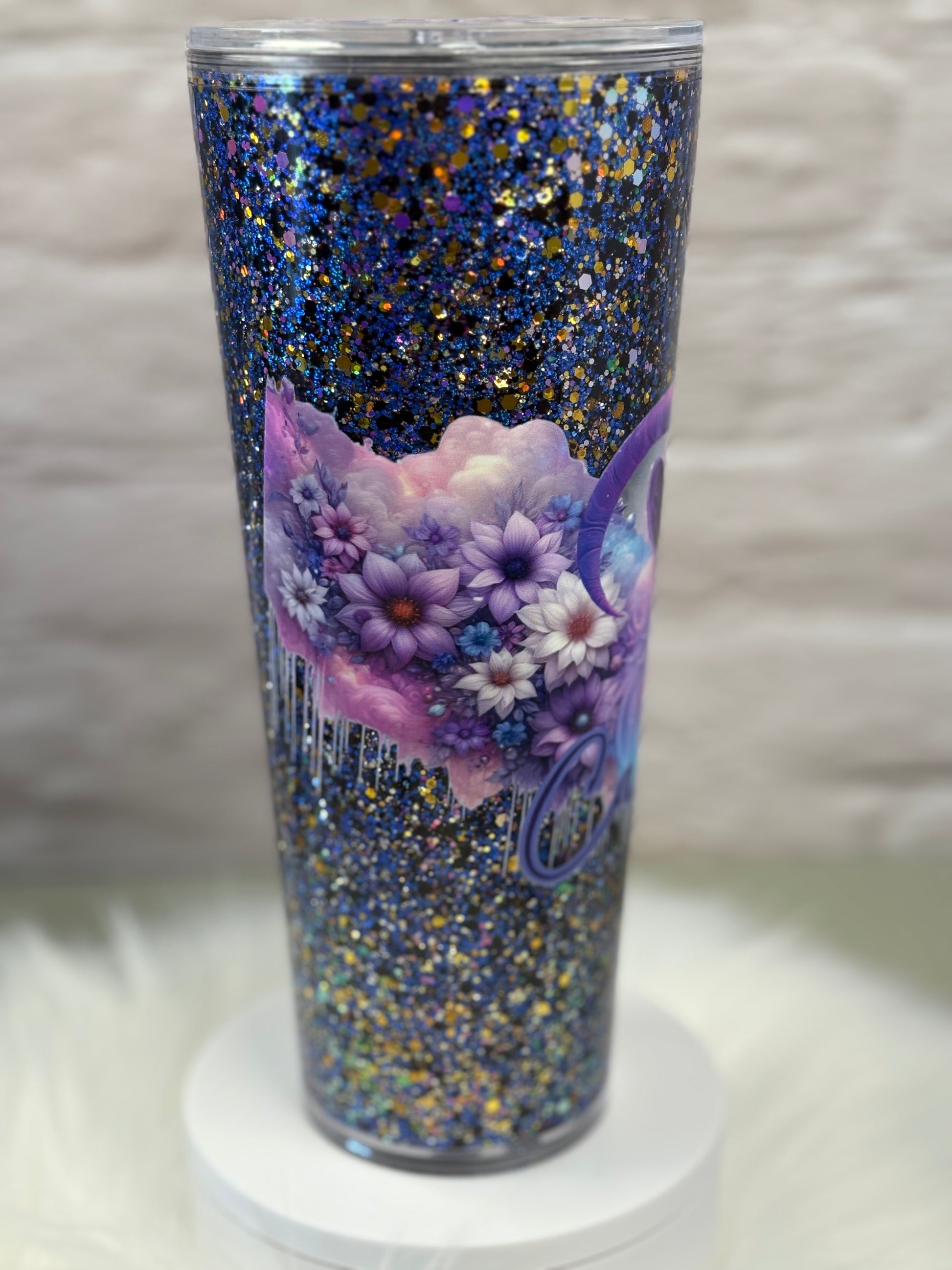24oz Acrylic Snow Globe Suspended Flow