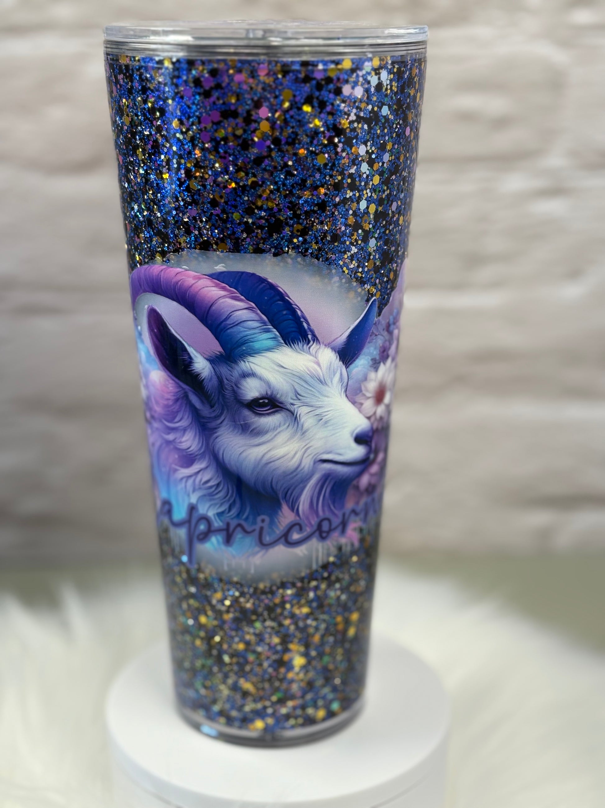 24oz Acrylic Snow Globe Suspended Flow