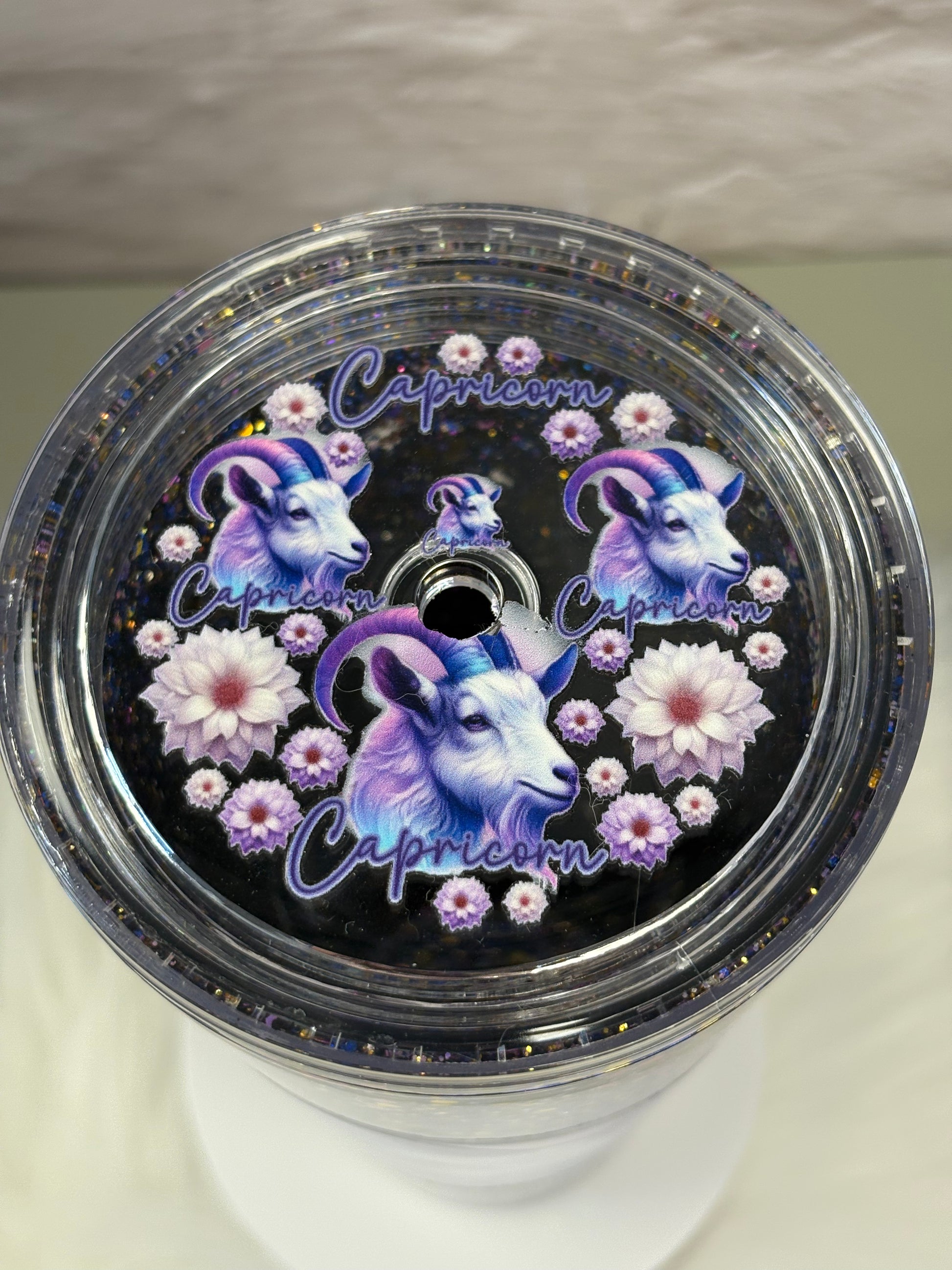24oz Acrylic Snow Globe Suspended Flow