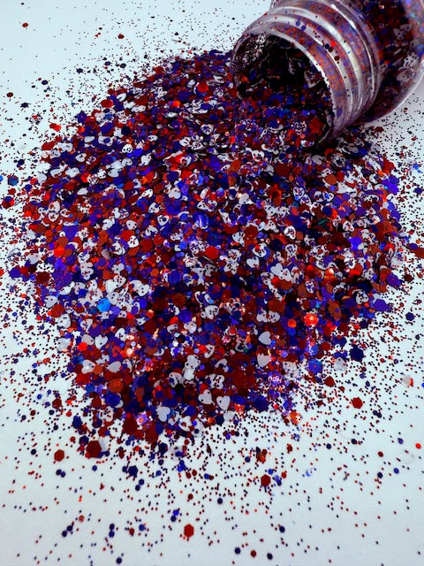 Star Spangled Sparkle - With White Hearts Additive