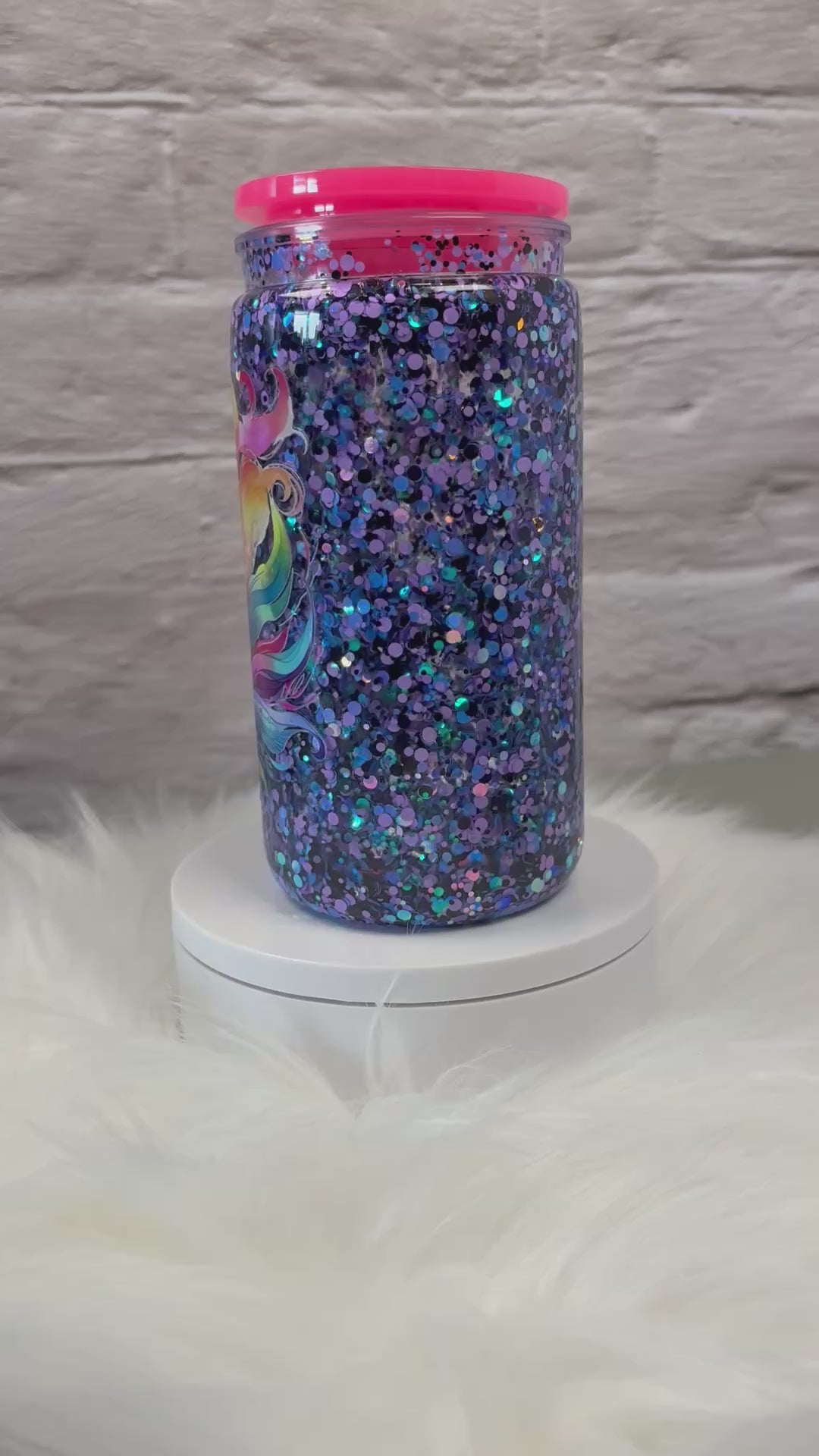 12oz Acrylic Snow Globe Fast Flow