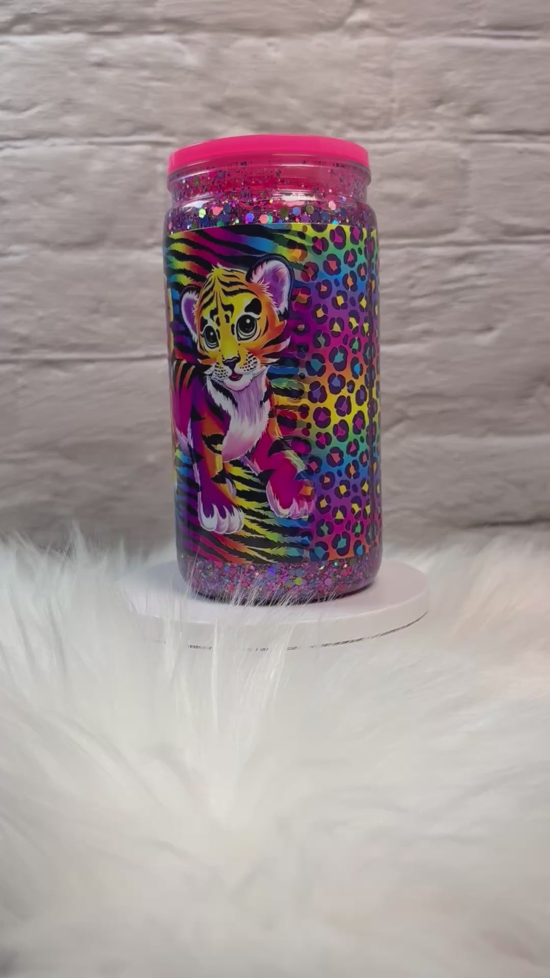 12oz Acrylic Snow Globe Suspended Flow
