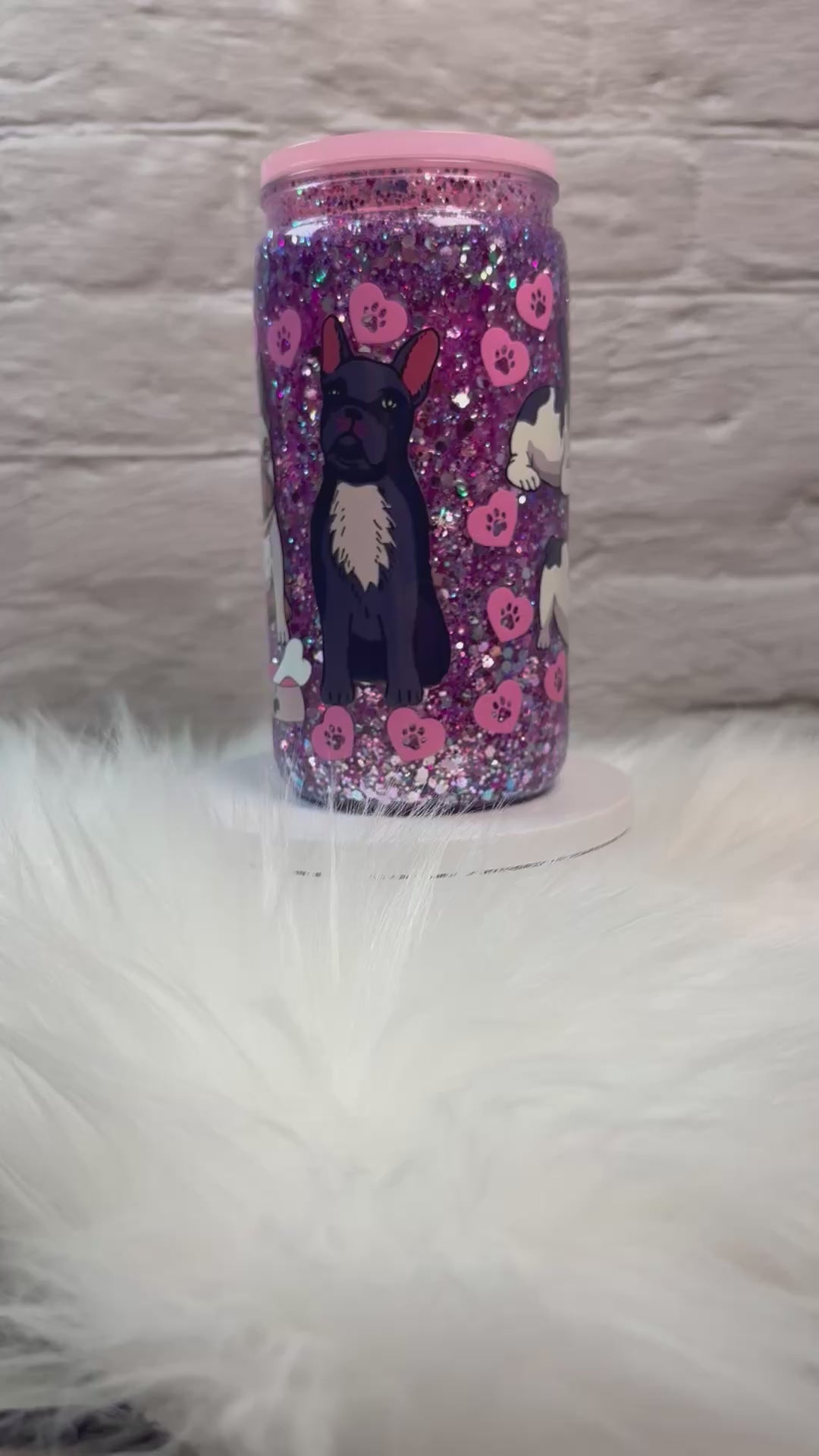 12oz Acrylic Snow Globe Fast Flow