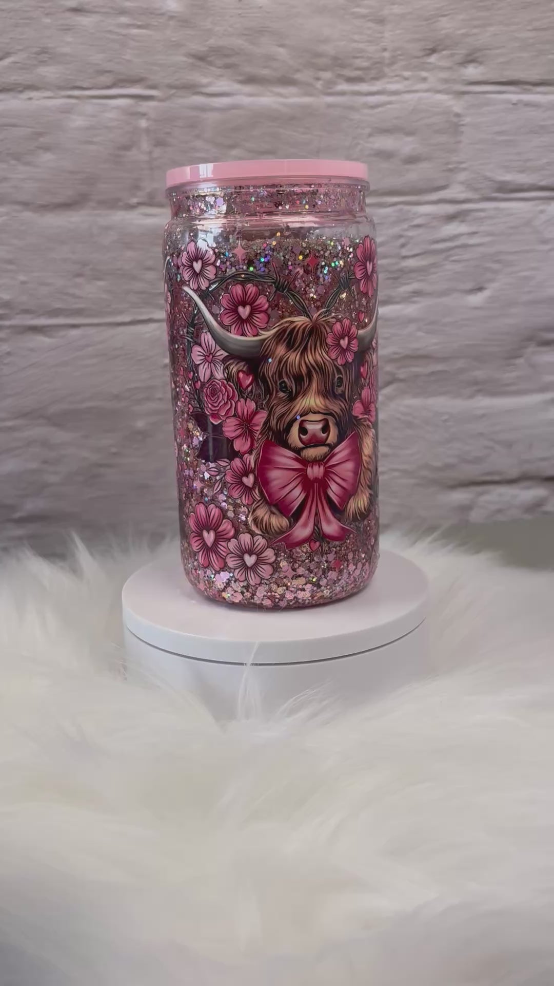 12oz Acrylic Snow Globe Slow Flow