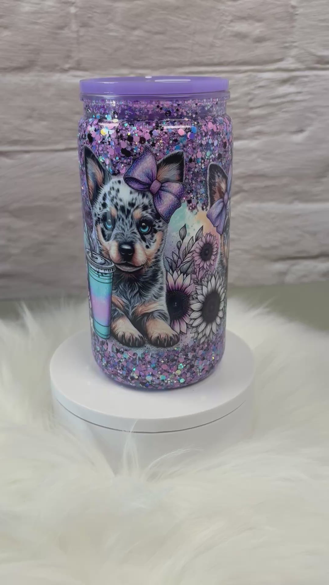 12oz Acrylic Snow Globe Slow Flow