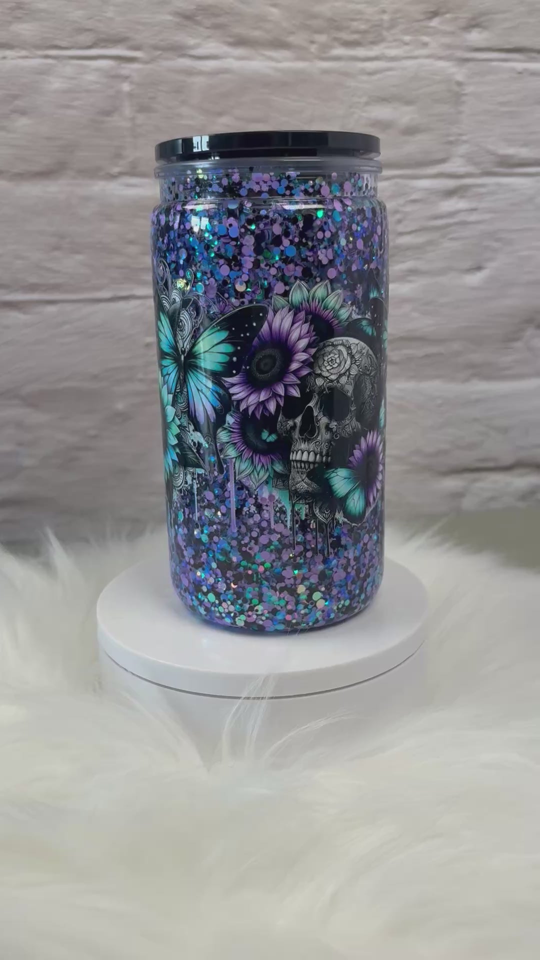 12oz Acrylic Snow Globe Slow Flow