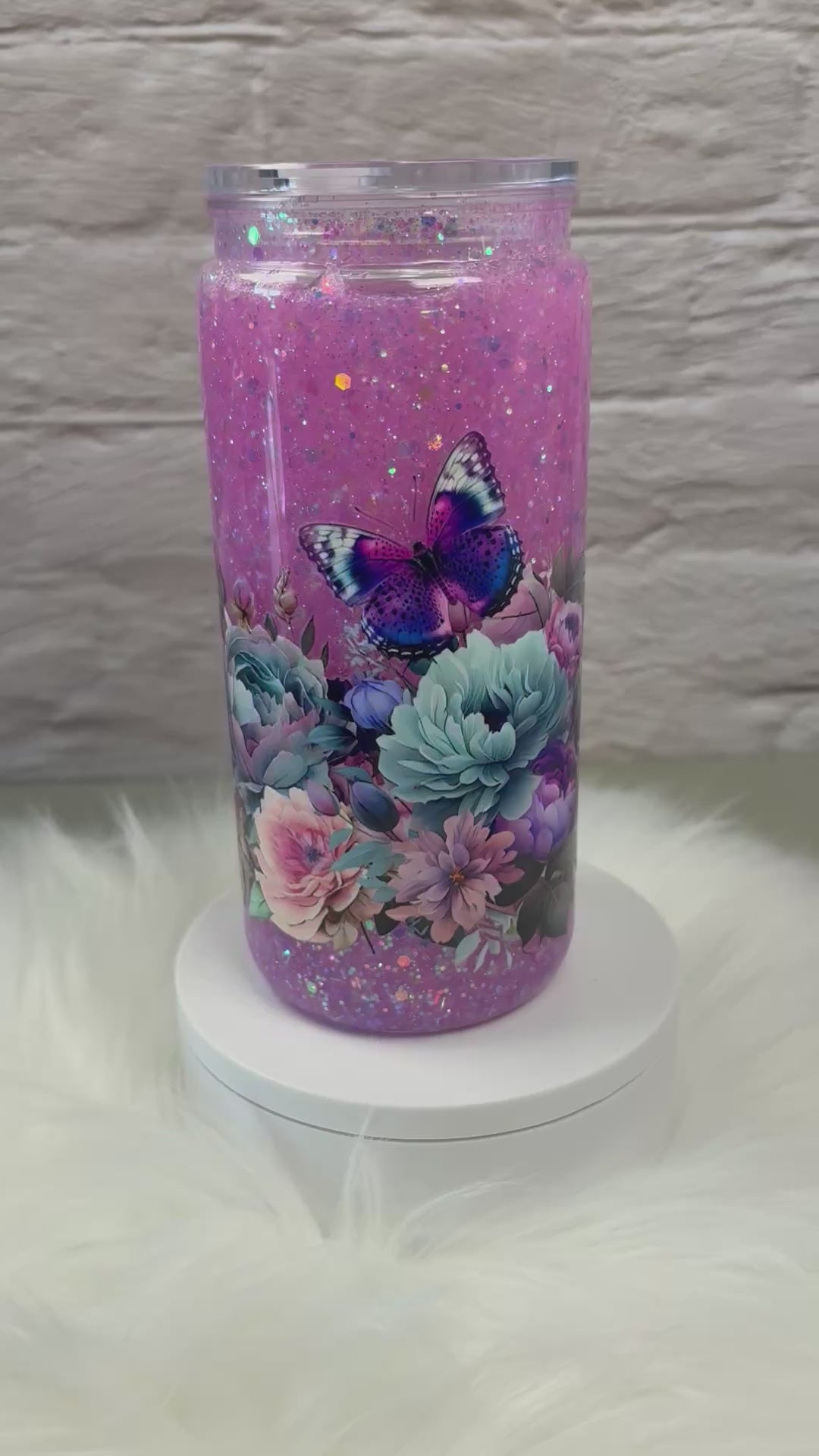 16oz Acrylic Snow Globe Slow Flow